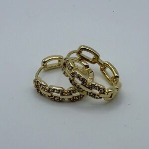 14KT Gold Filled Chain Link Earrings NWT